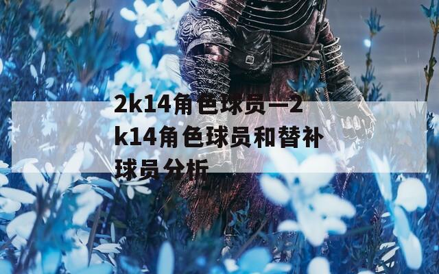 2k14角色球员—2k14角色球员和替补球员分析